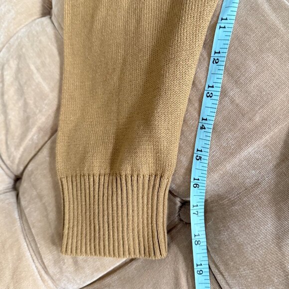 Houston White XL Striped Cotton Sweater Beige Multicolor - Picture 6 of 8